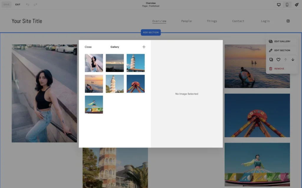 squarespace gallery
