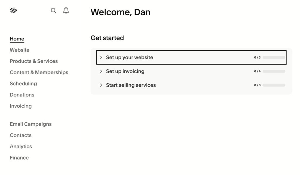 squarespace layout